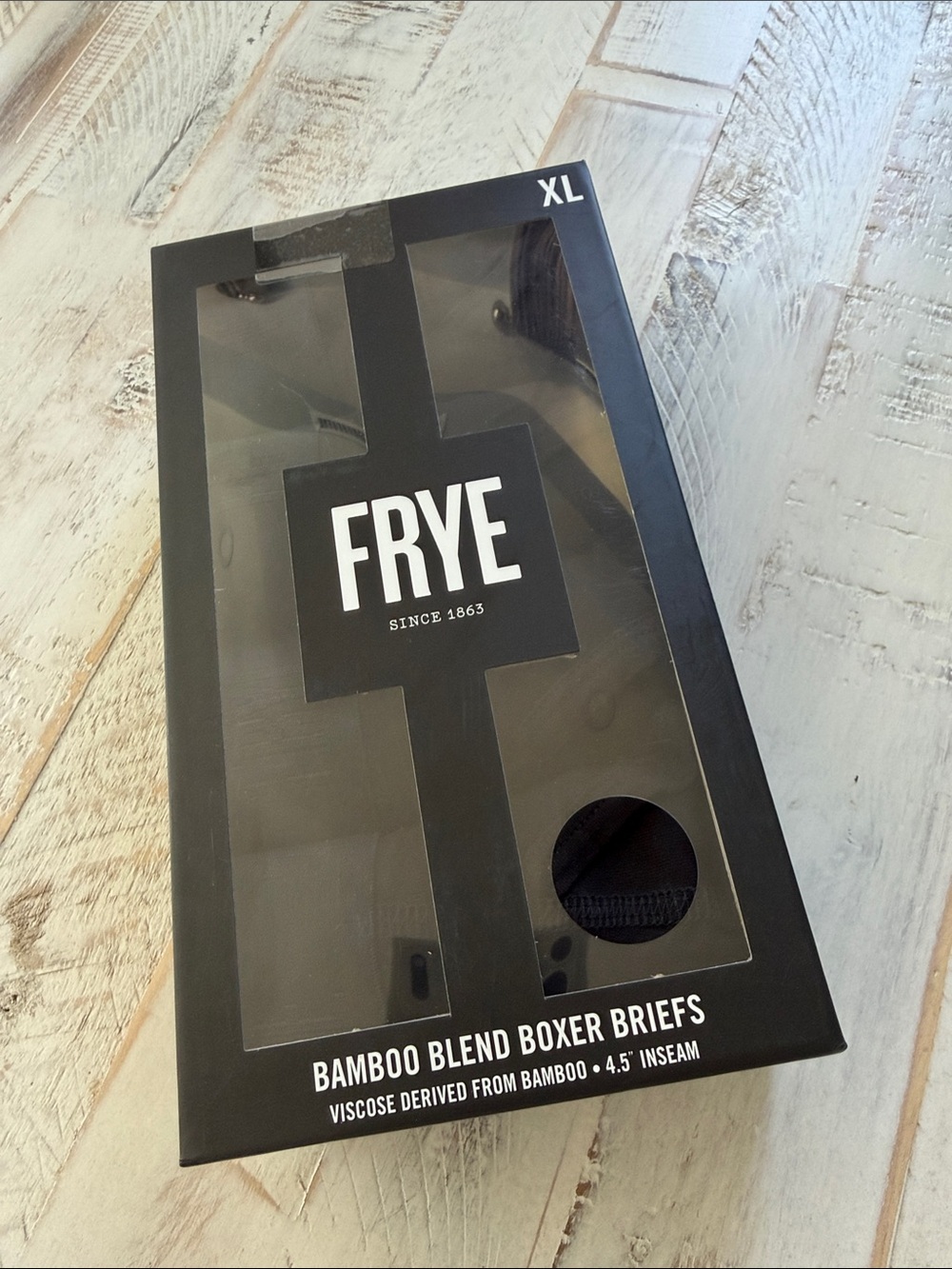 FRYE 4 Pack ALL BLACK Bamboo Blend Boxer Briefs XL